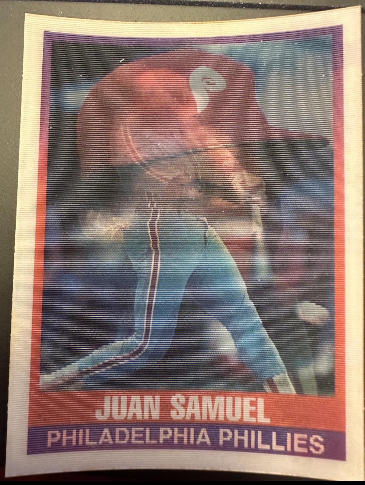 Juan Samuel #17 Baseball Cards 1989 Sportflics