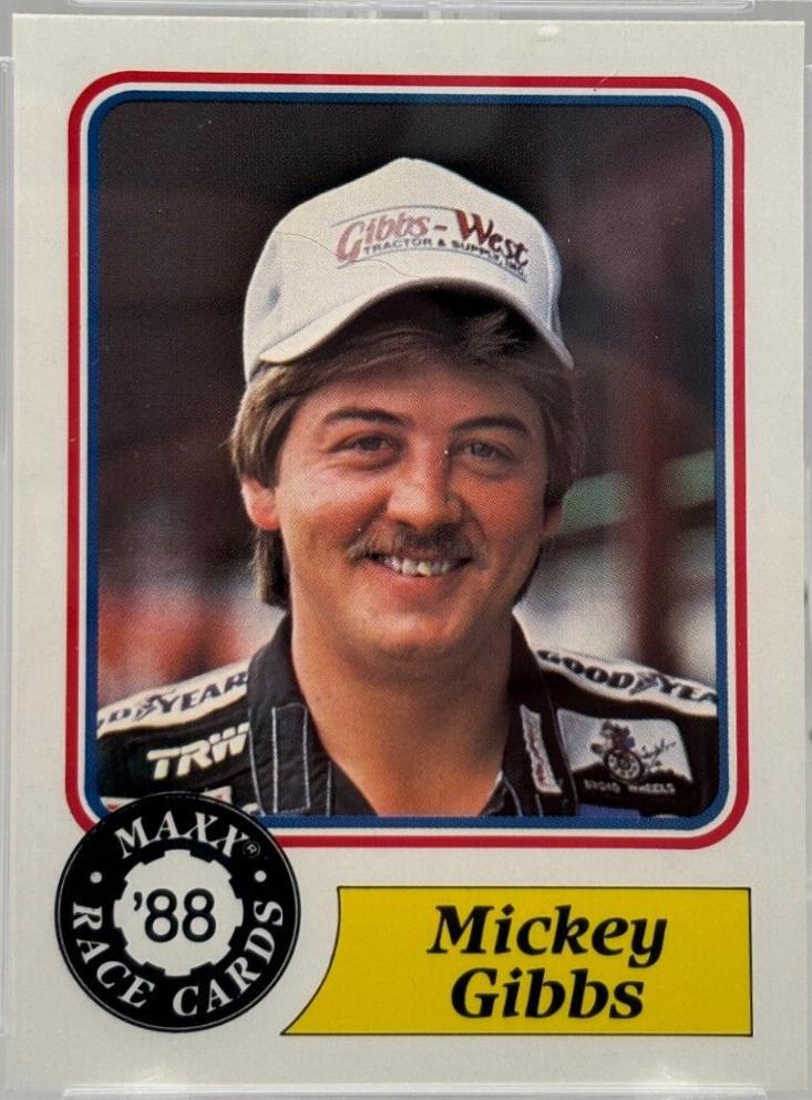 Mickey Gibbs #8 Racing Cards 1988 Maxx Charlotte