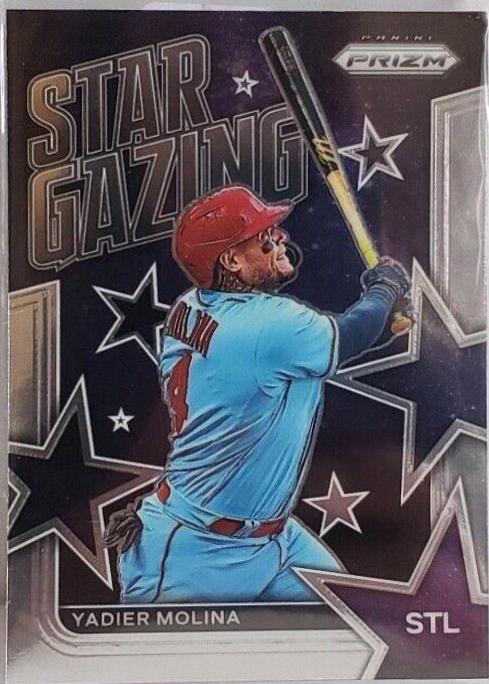 Yadier Molina #SG-11 Baseball Cards 2022 Panini Prizm Star Gazing