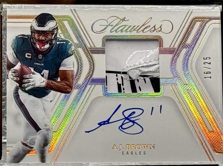 A.J. Brown #11 2025 Panini Flawless Football Signature Gloves