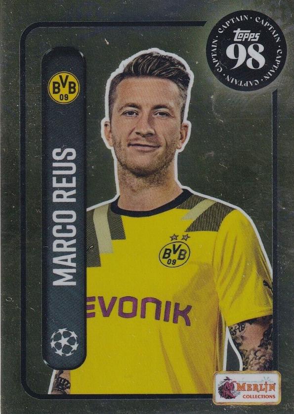 Marco Reus #140 Soccer Cards 2022 Topps Merlin Heritage 98 UEFA
