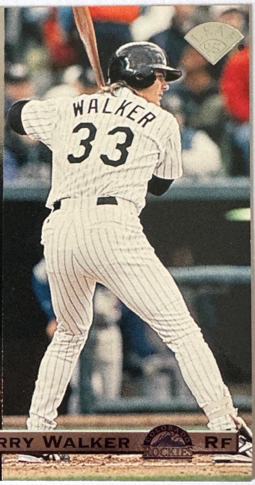 Larry Walker #8 Baseball Cards 1995 Leaf Opening Day