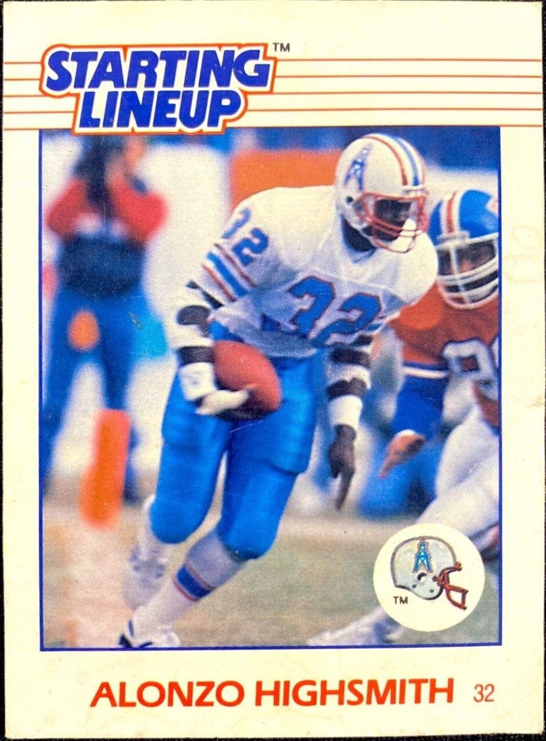 Alonzo Highsmith Football Cards 1988 Kenner Starting Lineup
