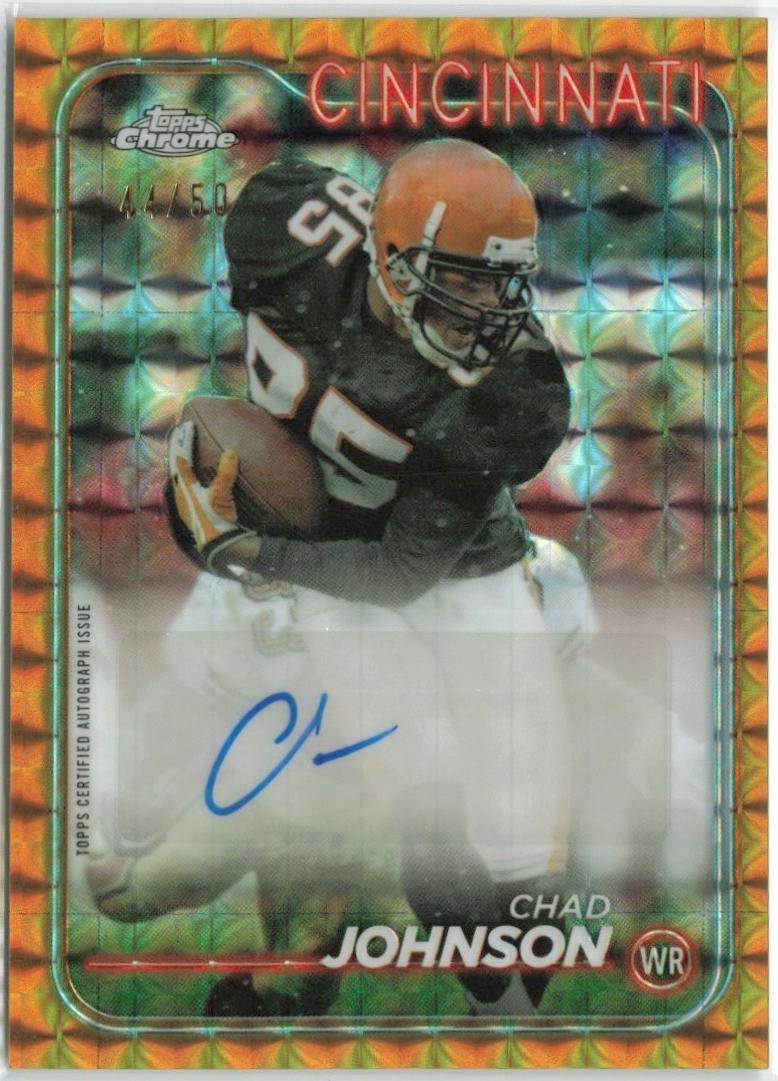 Chad Johnson #BA-CJ Football Cards 2024 Topps Chrome Autograph