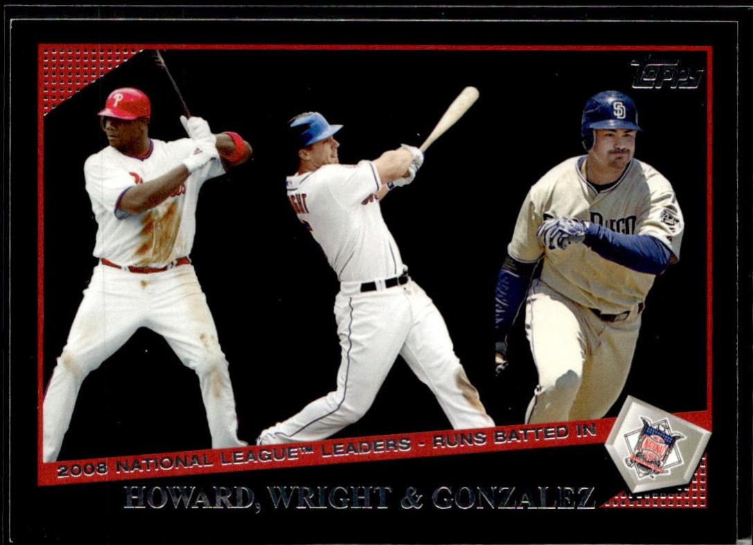 Ryan Howard / David Wright / Adrian Gonzalez [Black] #147