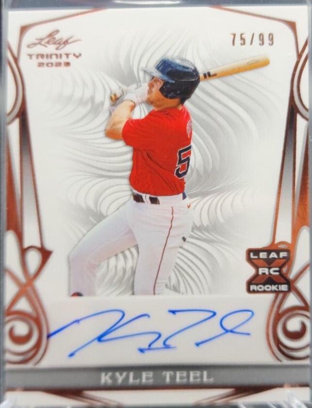 Kyle Teel #BA-KT1 2023 Leaf Trinity Base Autograph Baseball