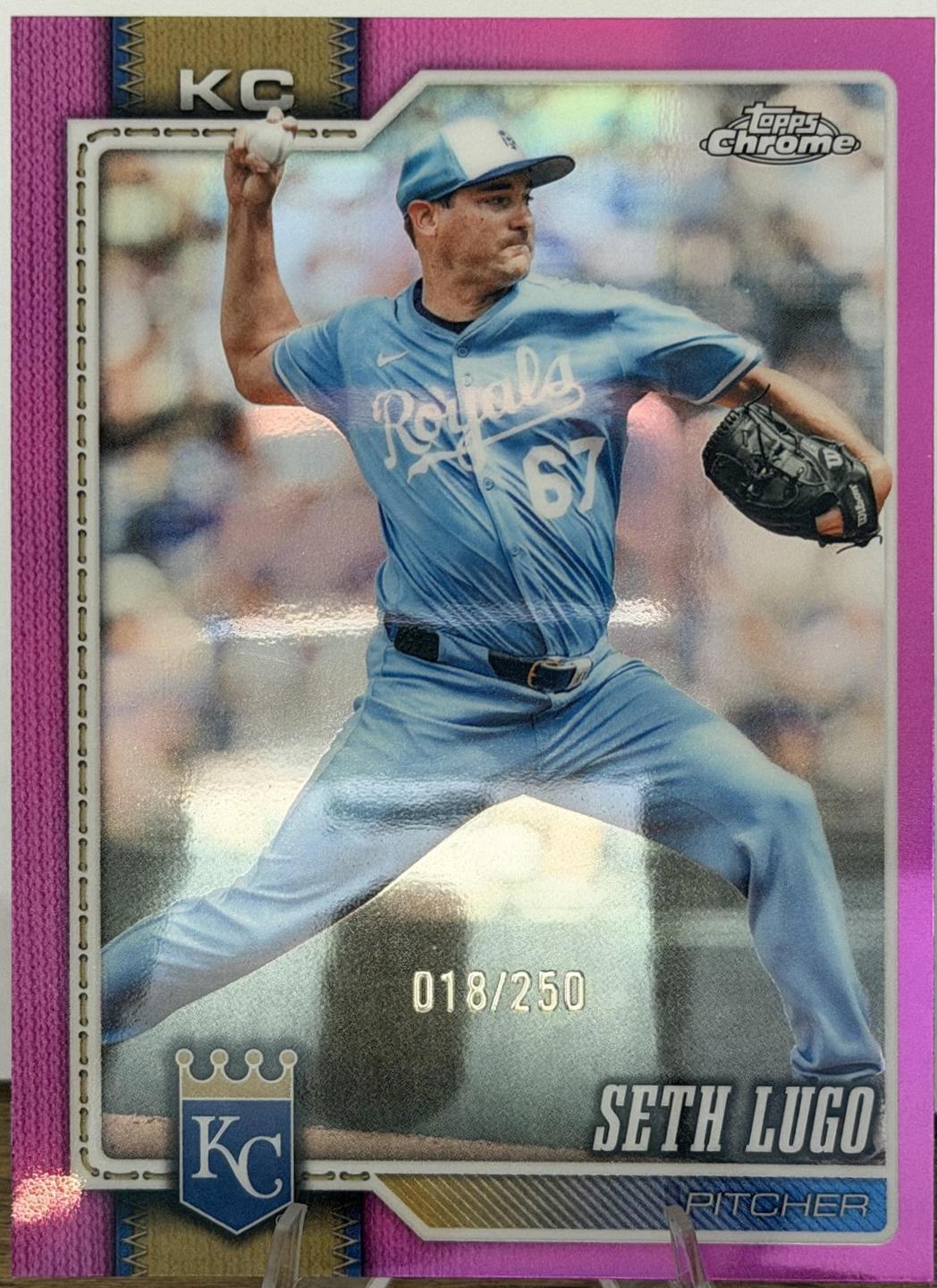 Seth Lugo [Pink Refractor] (2026 Topps Chrome)