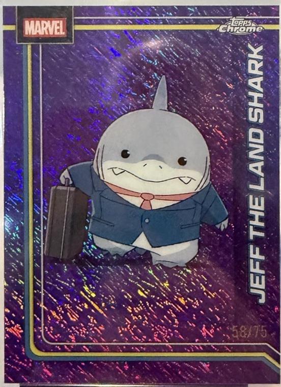 Jeff the Land Shark Purple Shimmer Refractor