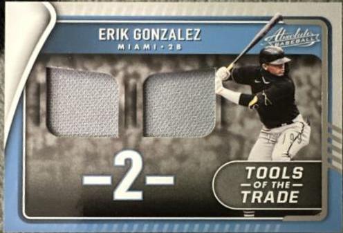 Erik Gonzalez #TTT2-EG 2022 Panini Absolute Baseball Tools of the Trade 2 Swatch