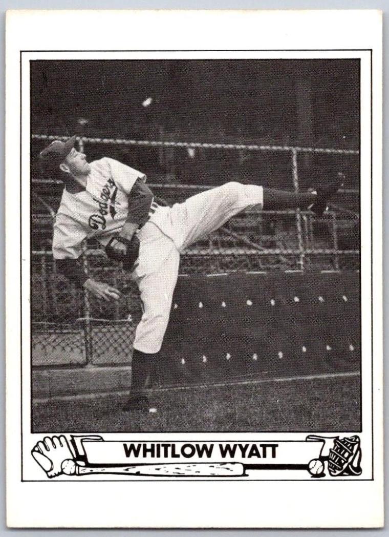 Whitlow Wyatt #30 1983 Tcma 1943 Play Ball Baseball
