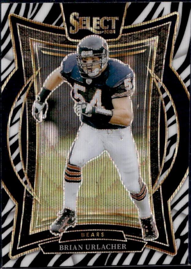 Brian Urlacher [Zebra Prizm] #13 Prices | 2024 Panini Select