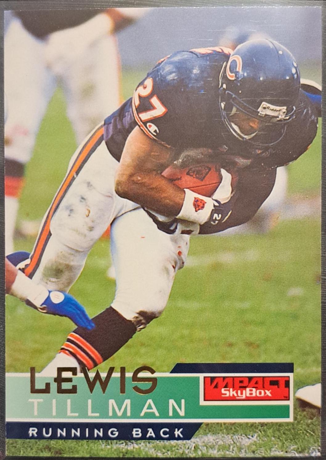 Lewis Tillman #23 Football Cards 1995 Skybox Impact