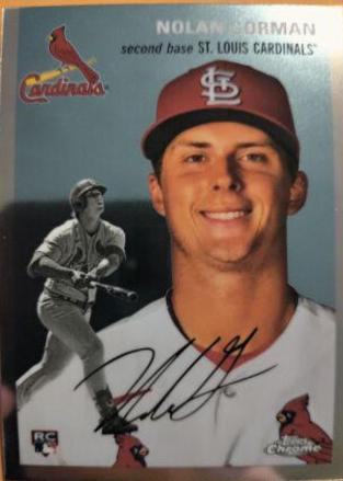 Nolan Gorman #65 Baseball Cards 2023 Topps Chrome Platinum Anniversary