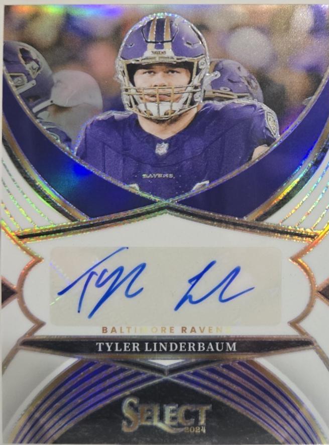 Tyler Linderbaum #49 2024 Panini Select Football Select Signatures