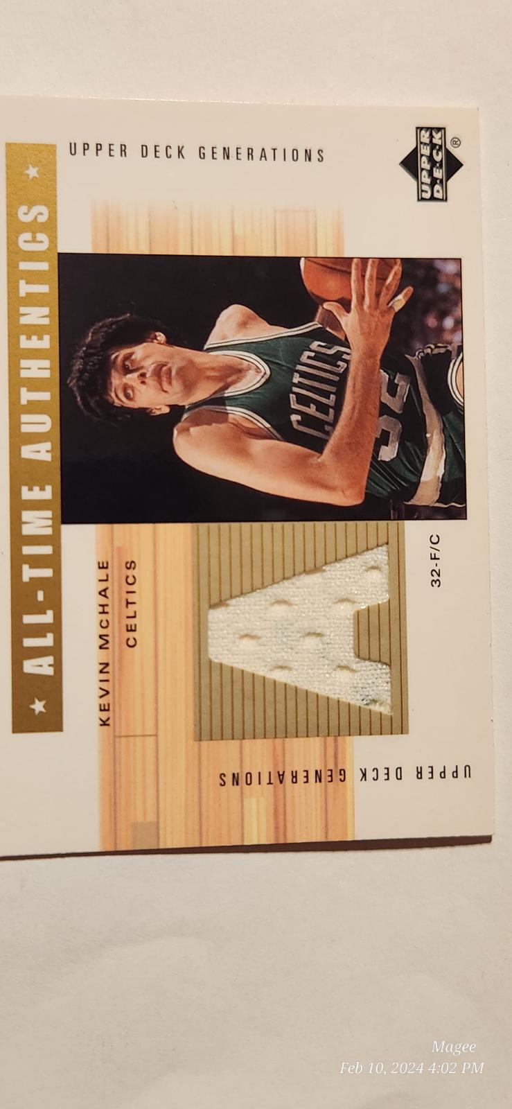 Kevin McHale #MC-A Basketball Cards 2002 Upper Deck Generations All-Time Authentics