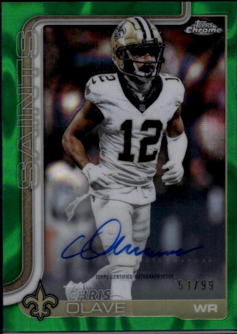Chris Olave [Green Lava Refractor] #BA-CO