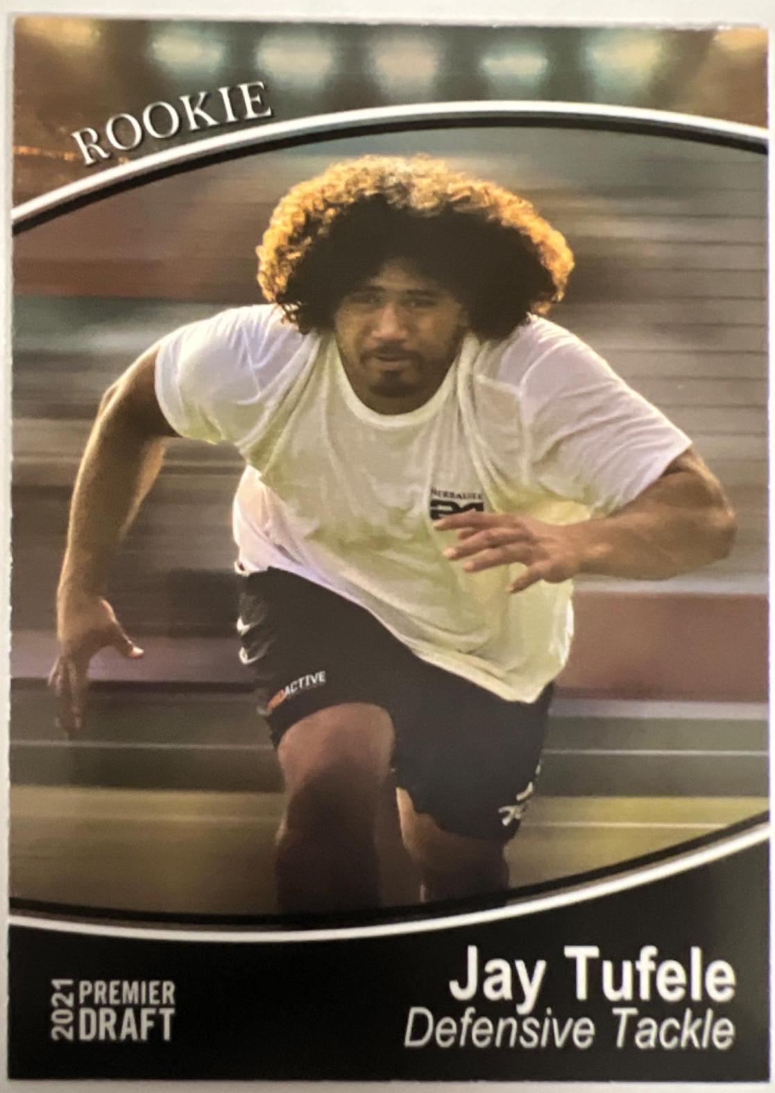 Jay Tufele #8 Football Cards 2021 Sage Premier Draft