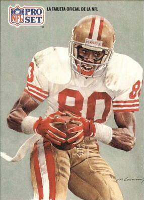 Jerry Rice #280 Football Cards 1991 Pro Set Spanish
