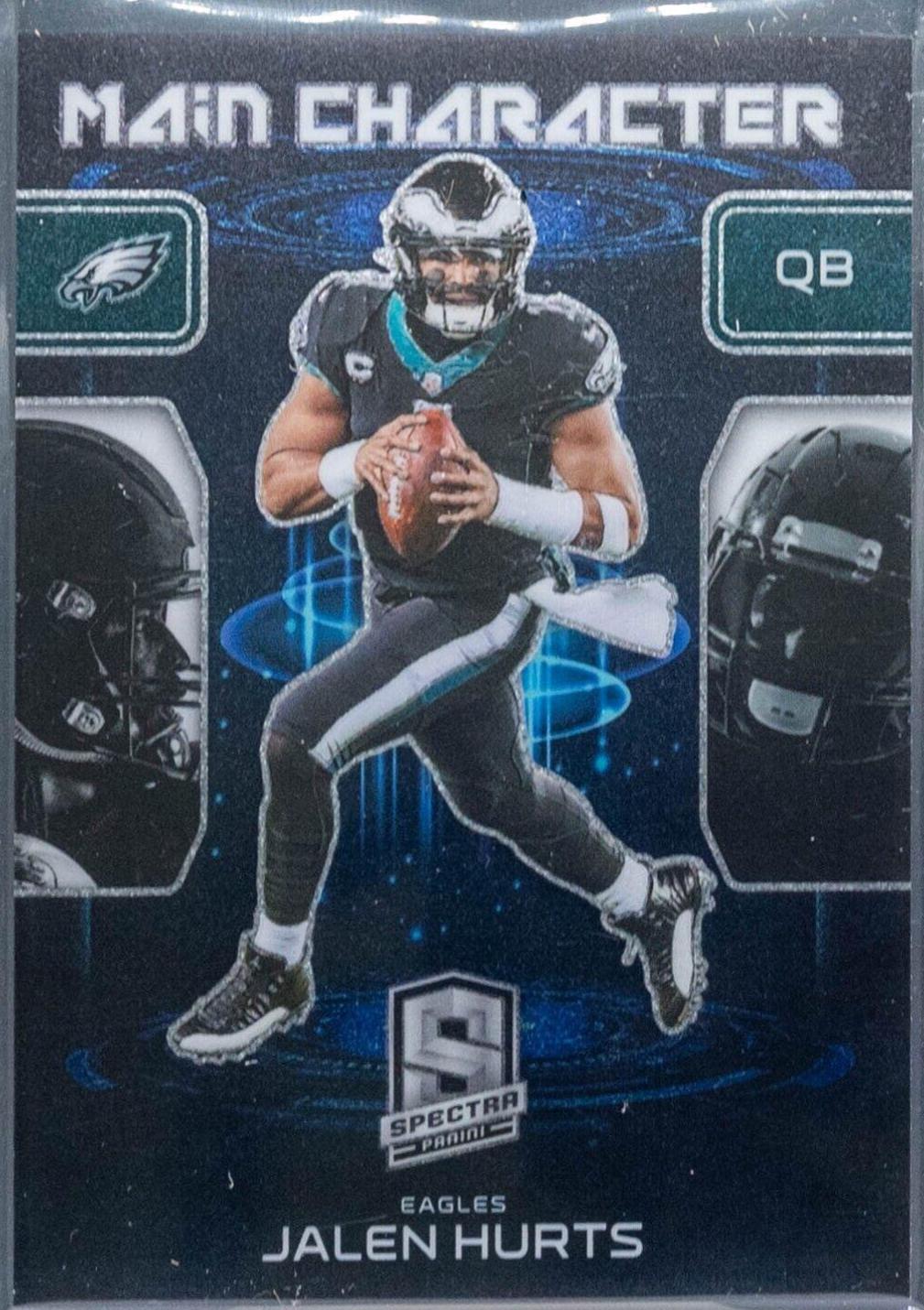 Jalen Hurts #7 Football Cards 2023 Panini Spectra Main Character