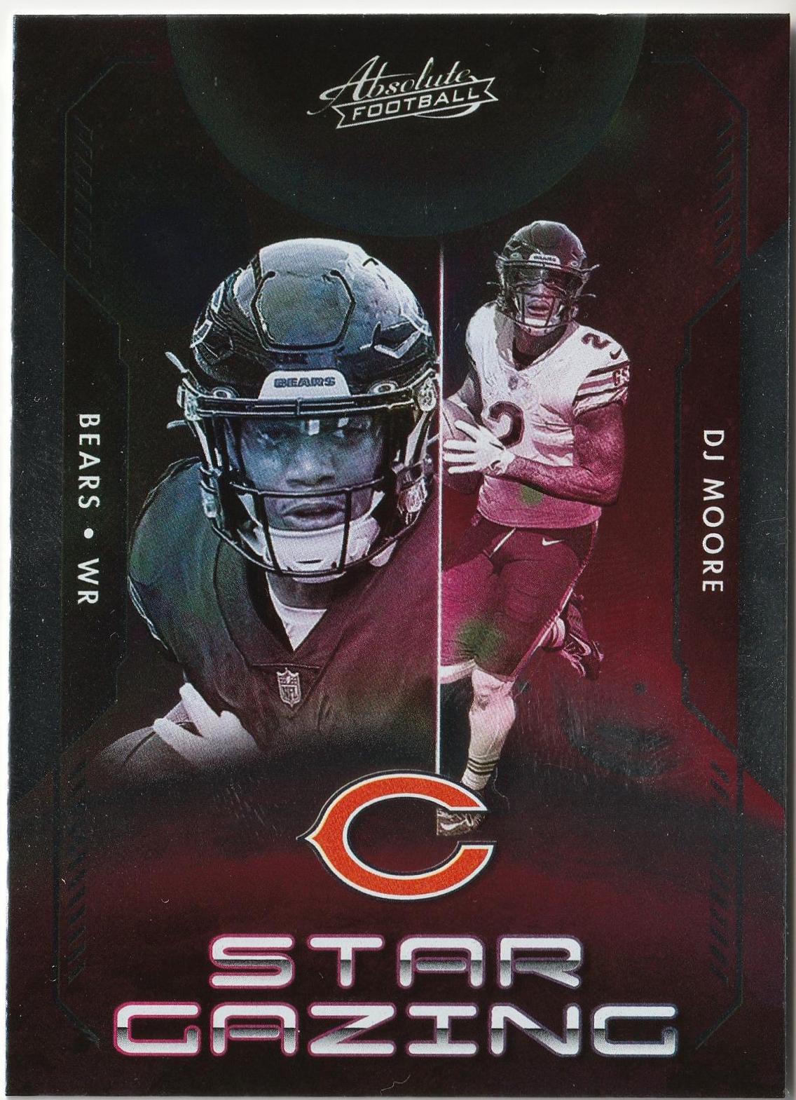 DJ Moore #SG-15 Football Cards 2023 Panini Absolute Star Gazing