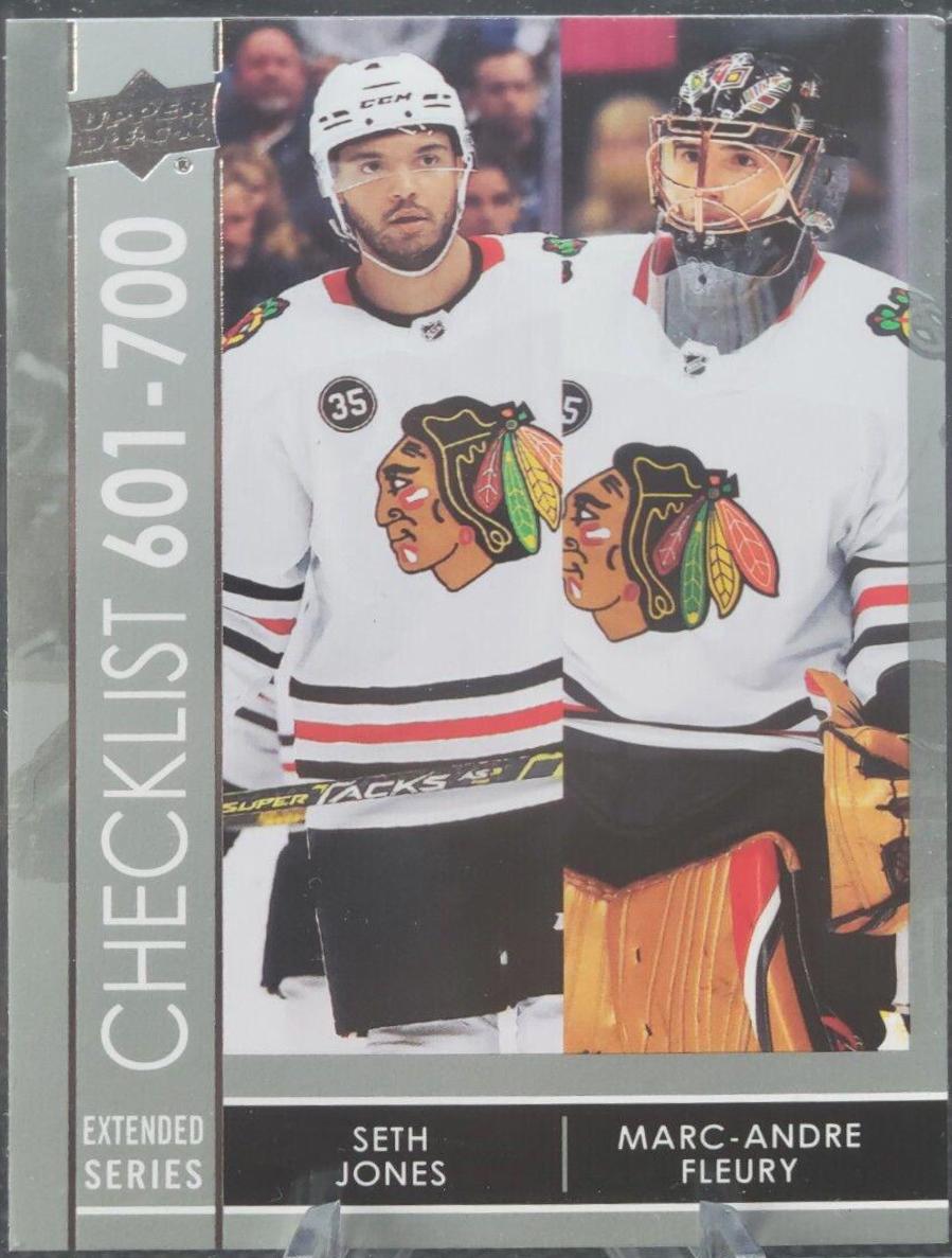 Seth Jones, Marc Andre Fleury #700 Hockey Cards 2021 Upper Deck