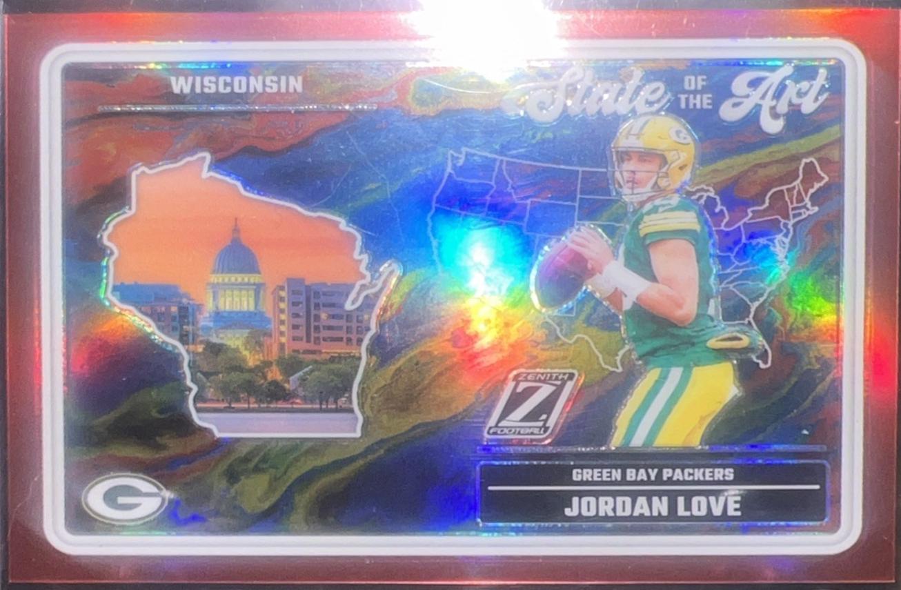 Jordan Love [Red] #10 Prices | 2024 Panini Zenith State of the Art