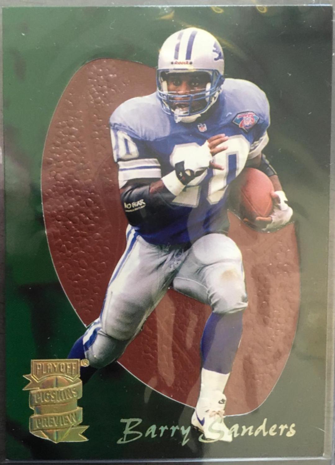 Barry Sanders #3 Football Cards 1995 Playoff Absolute Pigskin Preview