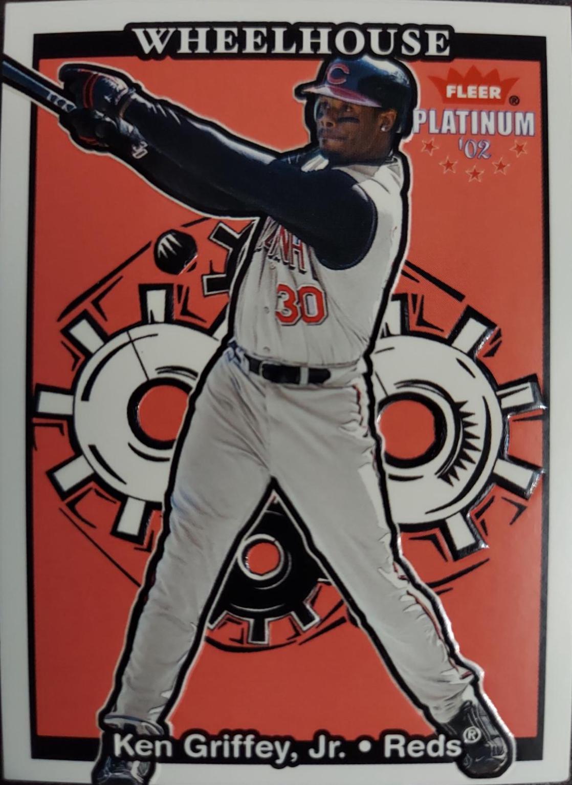 Ken Griffey Jr #12 Baseball Cards 2002 Fleer Platinum Wheelhouse