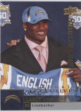 Larry English #18 Football Cards 2009 Upper Deck Rookie Exclusives