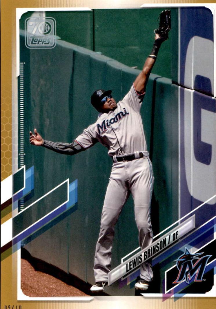 Lewis Brinson [5x7 Gold] #161
