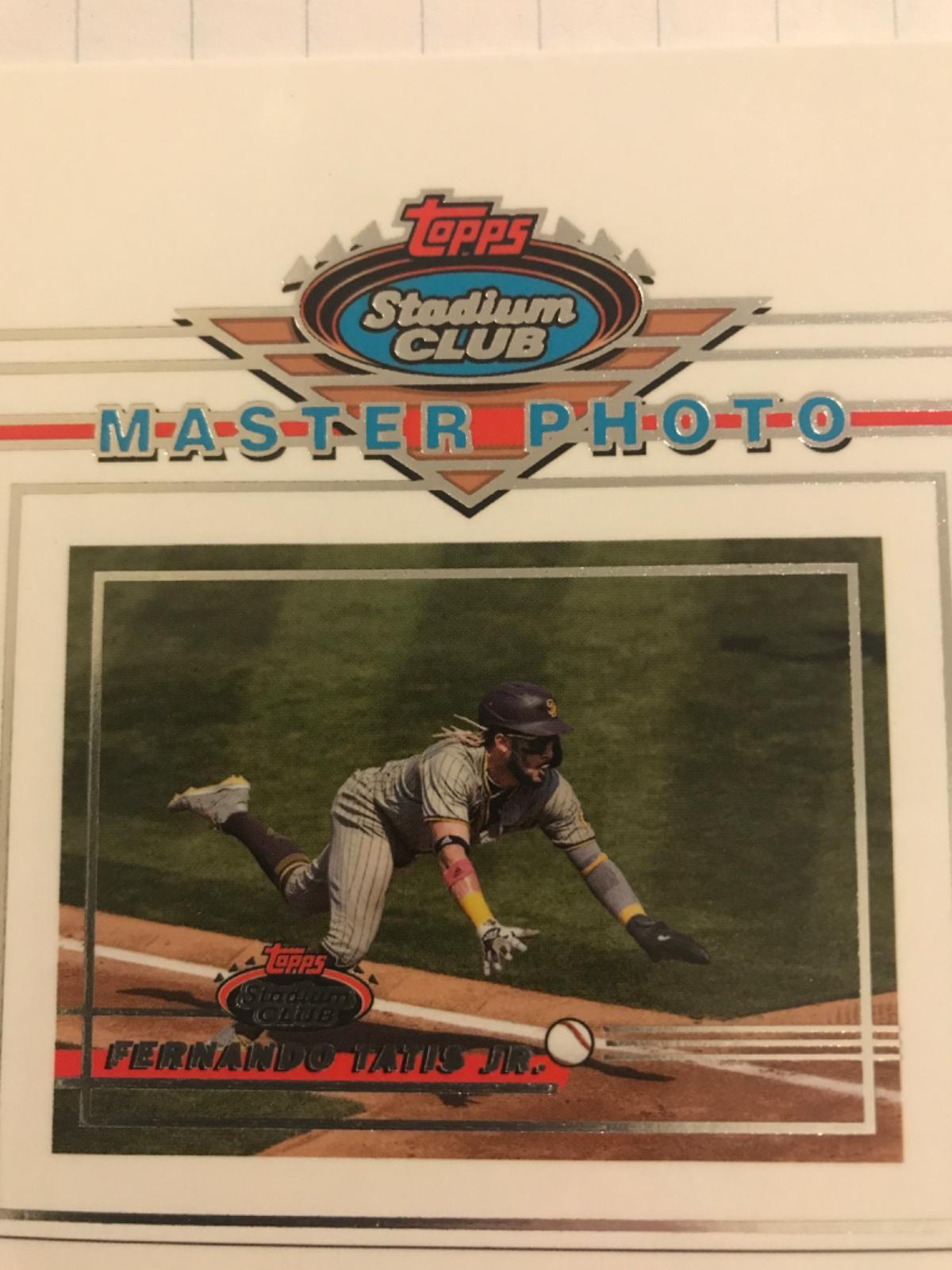 Fernando Tatis Jr #OBPFT Baseball Cards 2021 Stadium Club Oversized Master Photo Variation Topper