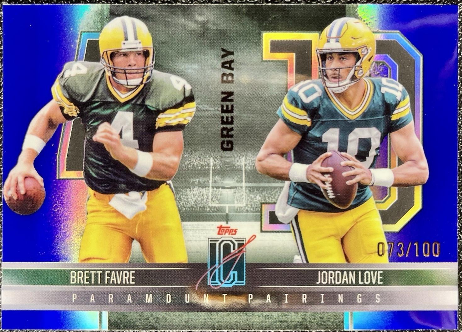 Jordan Love / Brett Favre [Purple] #PP-5