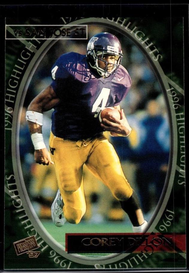 Corey Dillon #41 1997 Press Pass Football