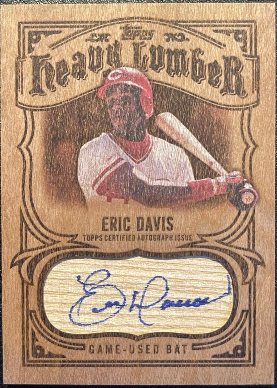 Eric Davis #HL2-ED 2026 Topps Series 2 Heavy Lumber Autograph Relic Baseball
