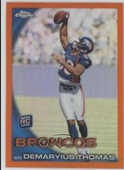 Demaryius Thomas [With Helmet Orange Refractor] #C110 Football Cards 2010 Topps Chrome Prices
