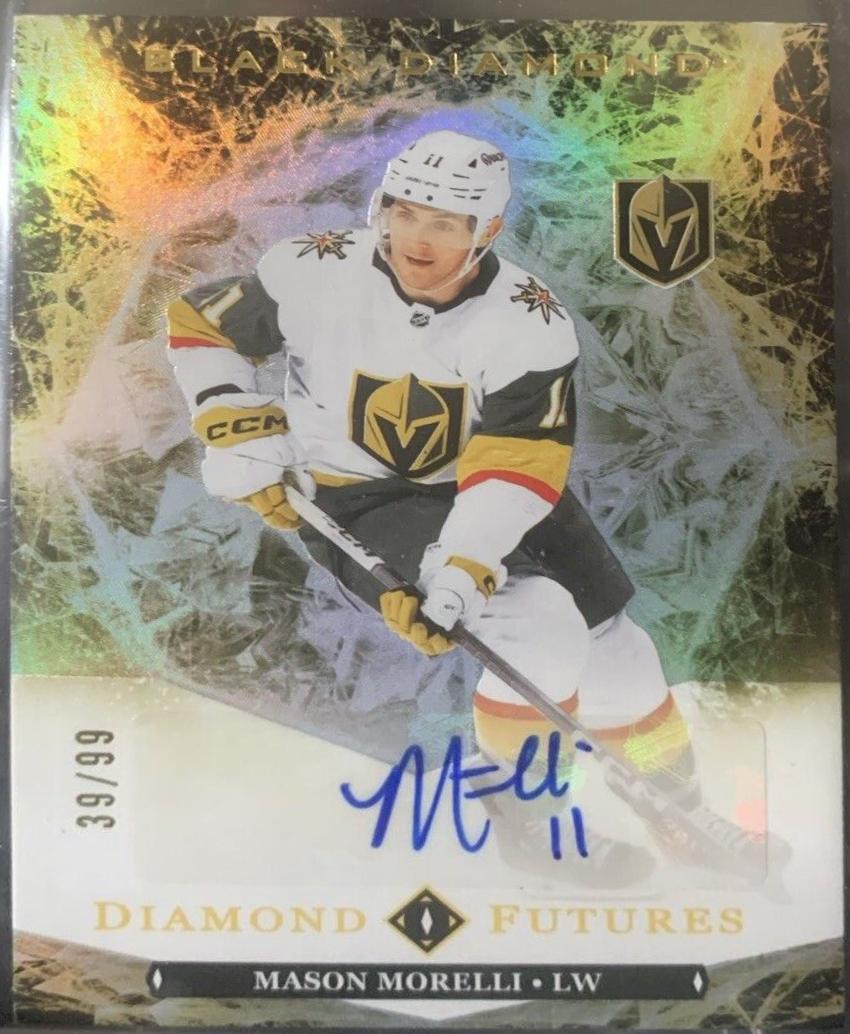 Mason Morelli #BDF-MM 2024 Upper Deck Black Diamond Futures Autograph Hockey