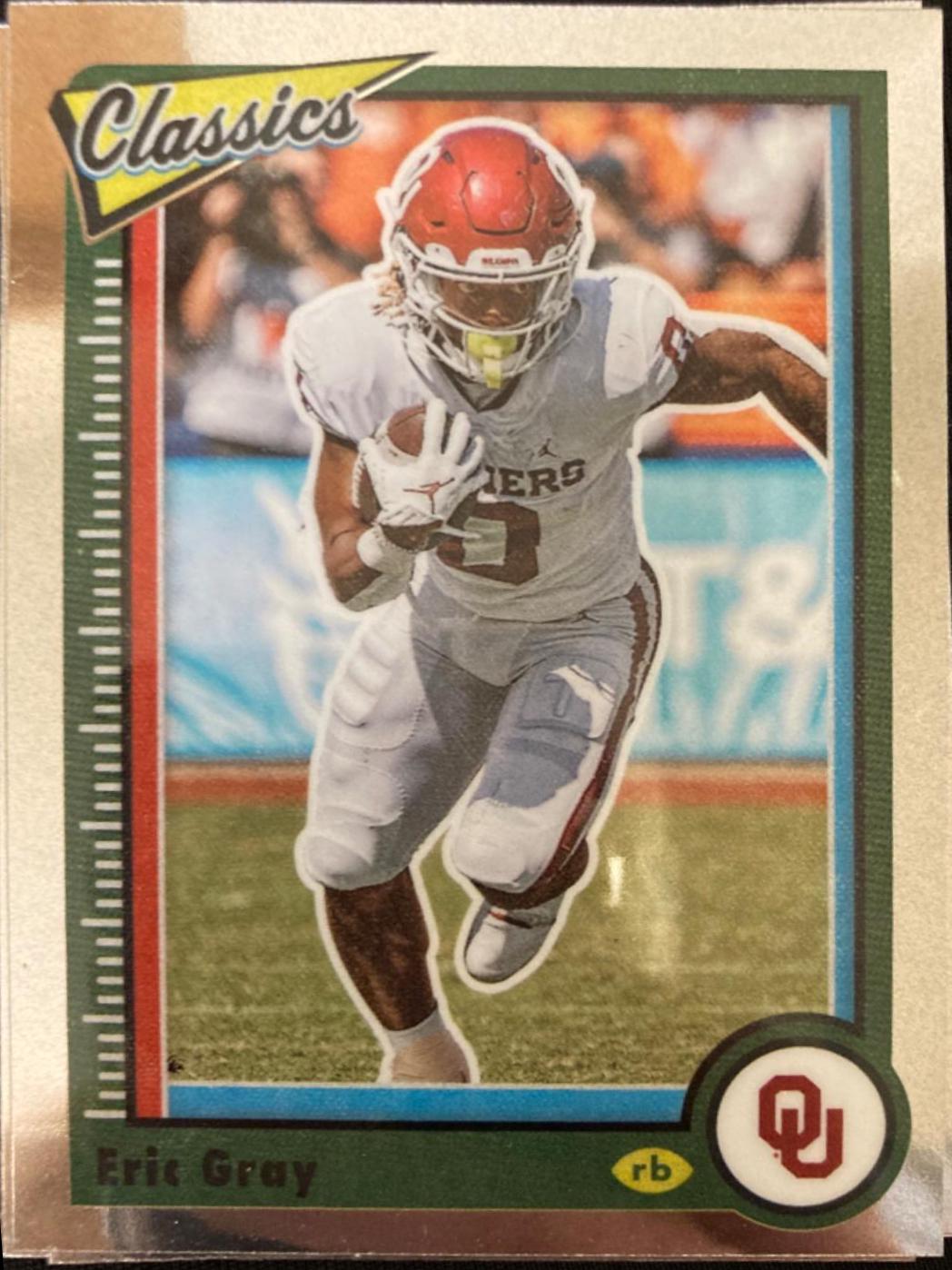 Eric Gray #21 2023 Panini Chronicles Draft Picks Classics Premium Edition Football