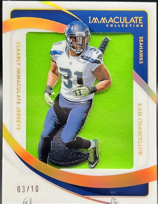 Kam Chancellor #30 2024 Panini Immaculate Clearly Immaculate Jersey Football