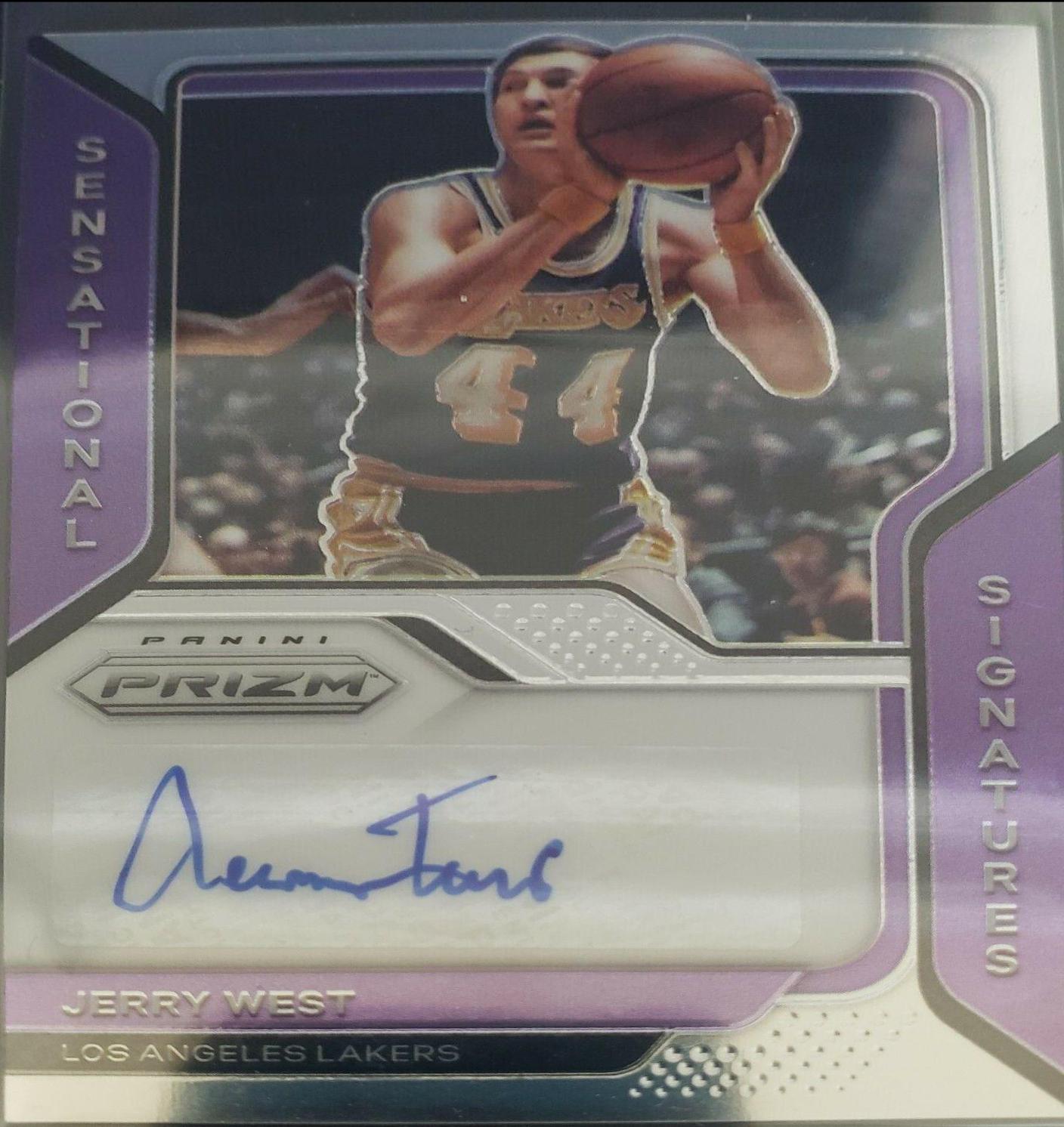 Jerry West Basketball Cards 2020 Panini Prizm Sensational Signatures
