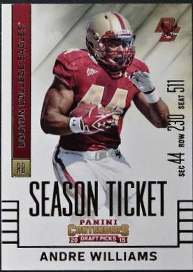 Andre Williams #9 Football Cards 2015 Panini Contenders Draft Picks