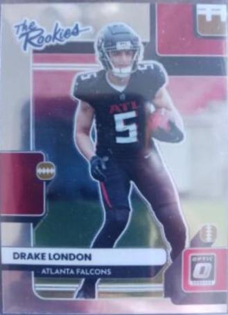 Drake London #TR-6 Football Cards 2022 Panini Donruss Optic The Rookies