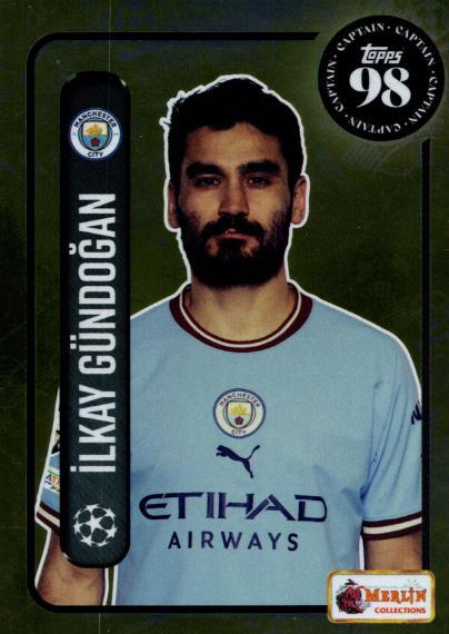 Ilkay Gundogan #141 Soccer Cards 2022 Topps Merlin Heritage 98 UEFA