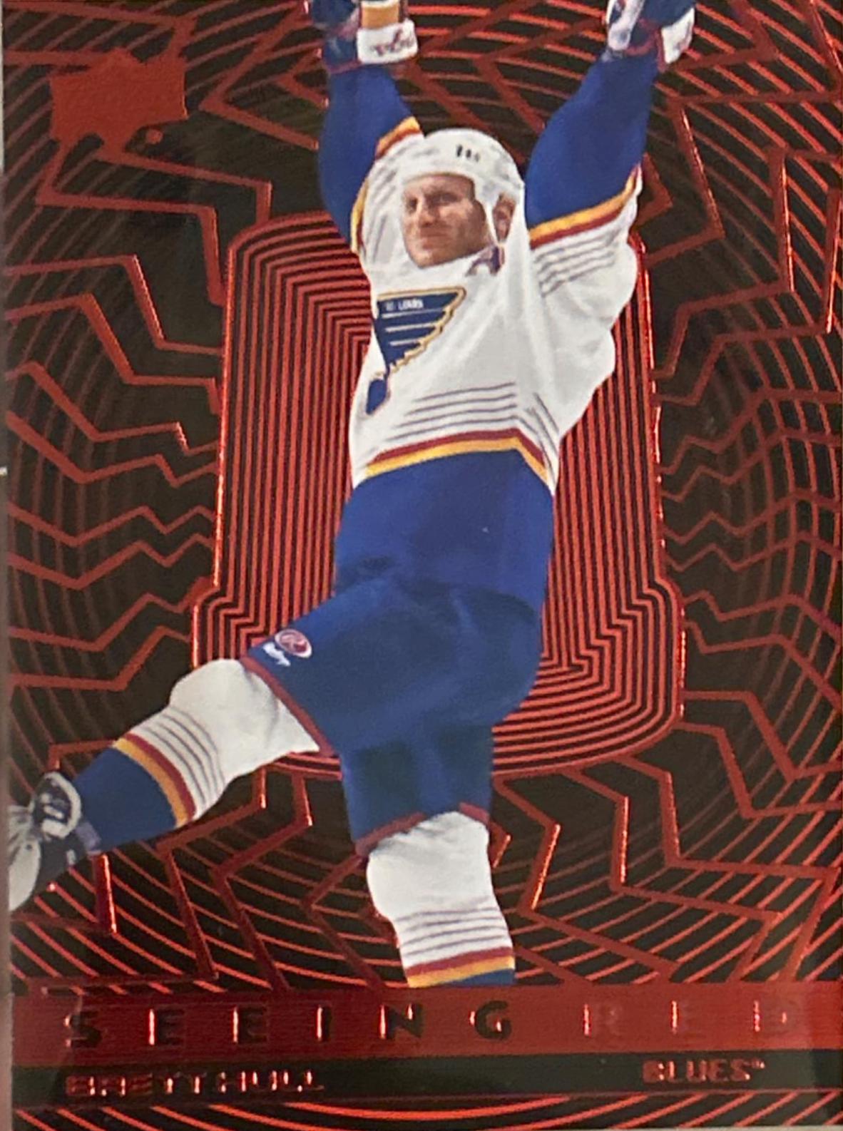 Brett Hull #SR-18 Hockey Cards 2023 Upper Deck Seeing Red