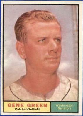 Gene Green #206 Baseball Cards 1961 Topps
