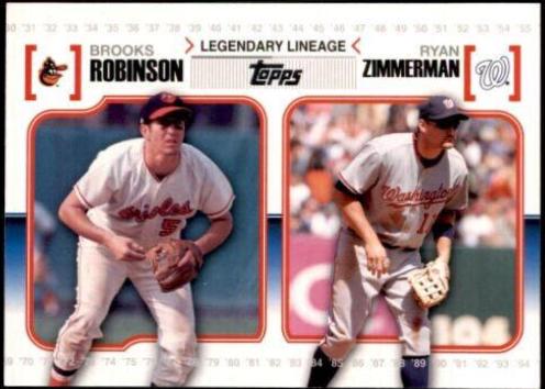 Brooks Robinson, Ryan Zimmerman #LL56