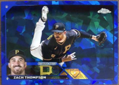 Zach Thompson #2 Baseball Cards 2023 Topps Chrome Sapphire