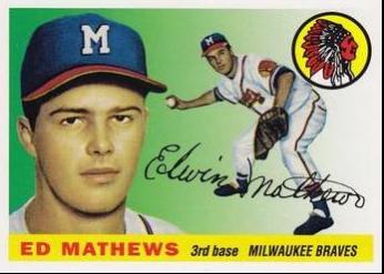 Ed Mathews #60YOT-63 Baseball Cards 2011 Topps 60 Years of Topps