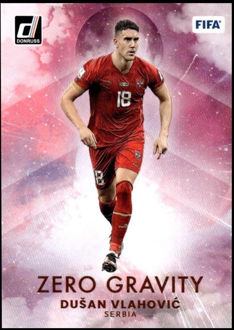 Dusan Vlahovic #19 Soccer Cards 2022 Panini Donruss Zero Gravity