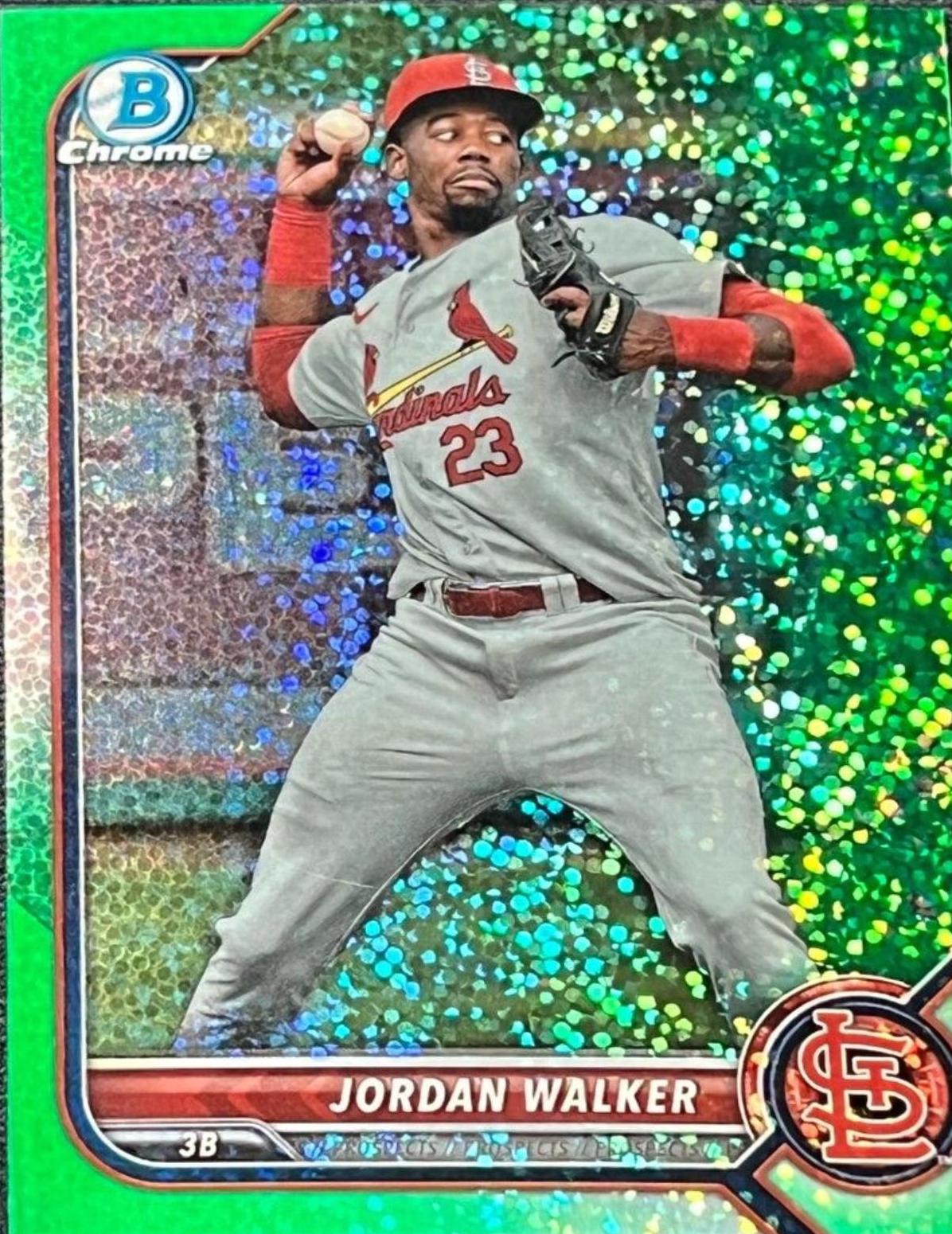 その他 JORDAN WALKER 2021 BOWMAN AUTO PSA9 RC 2021 Bowman Chrome Prospects Jordan Walker #BCP236 /499 PSA 9