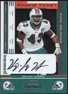 Kay Jay Harris #148 2005 Playoff Contenders Football